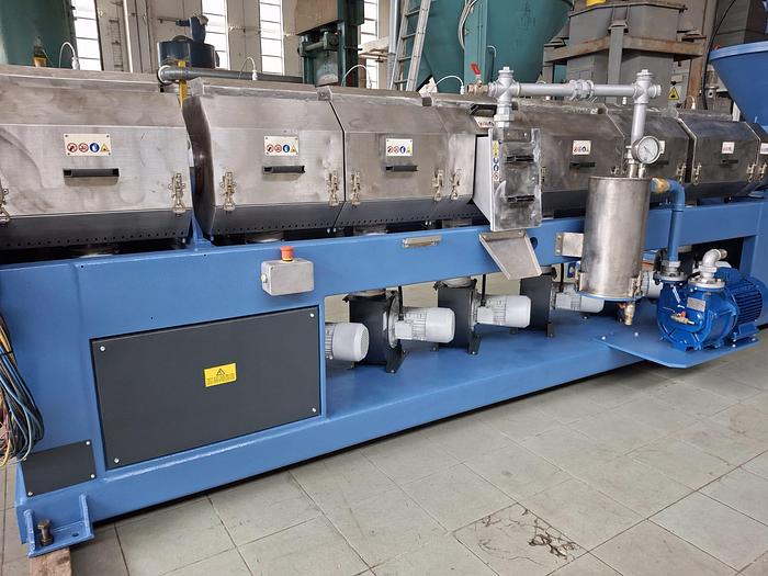 Refurbished CDM PREALPINA + FIMIC : 500-600 kg/h PE PP PC PS ABS REGRANULATING LINE FULLY RECONDITIONED