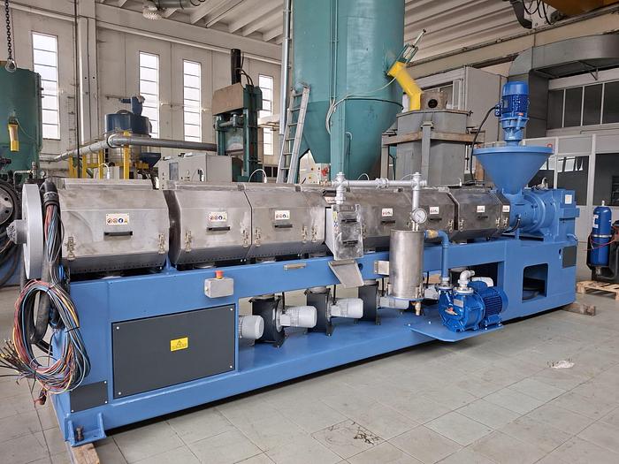 Refurbished CDM PREALPINA + FIMIC : 500-600 kg/h PE PP PC PS ABS REGRANULATING LINE FULLY RECONDITIONED
