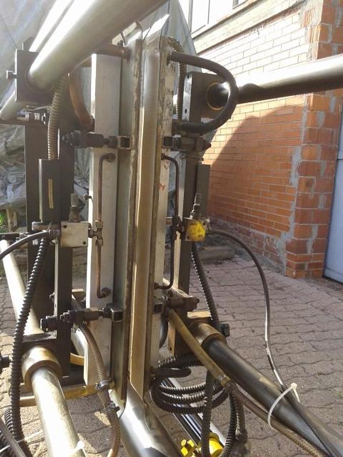 Refurbished used slit and seal unit, 1600 mm.hot air, ribbon seal