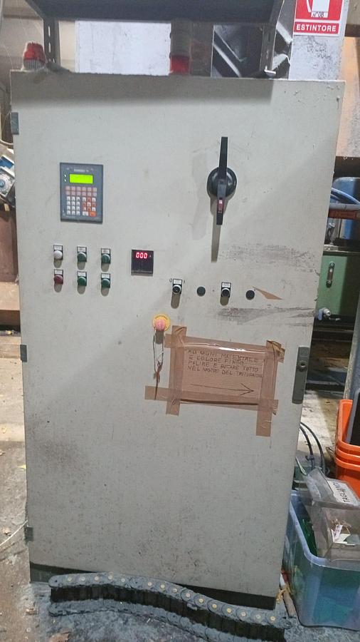 Used VMC Impianti single shaft shredder 1800 mm.