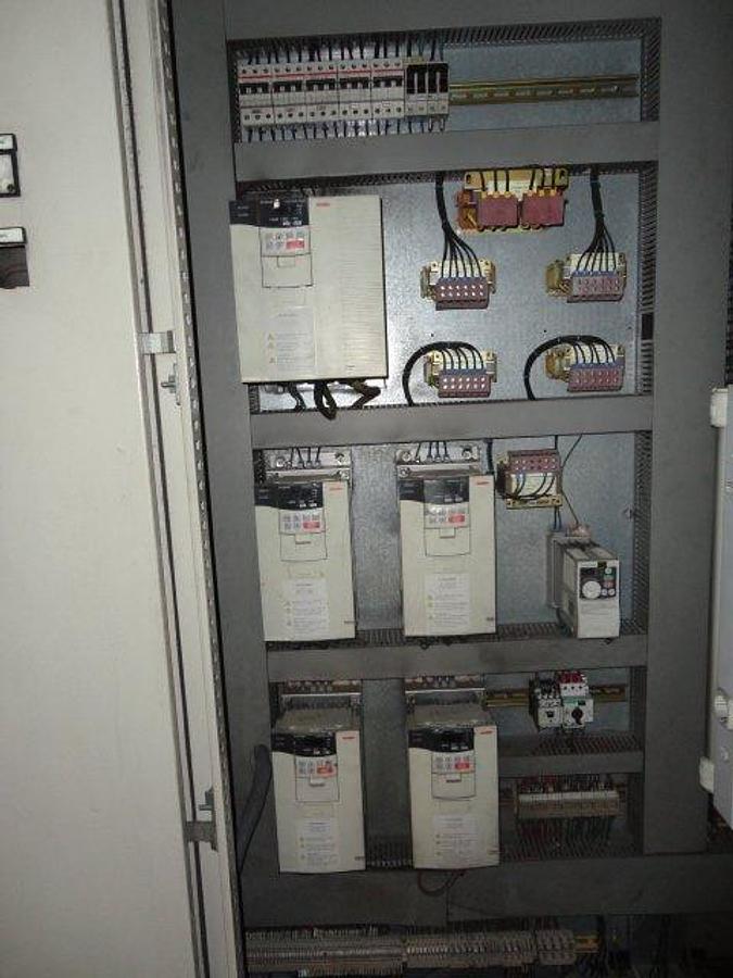 Used EXTRUDER GHIOLDI s.55-75-55, d.300, w.1700 mm.