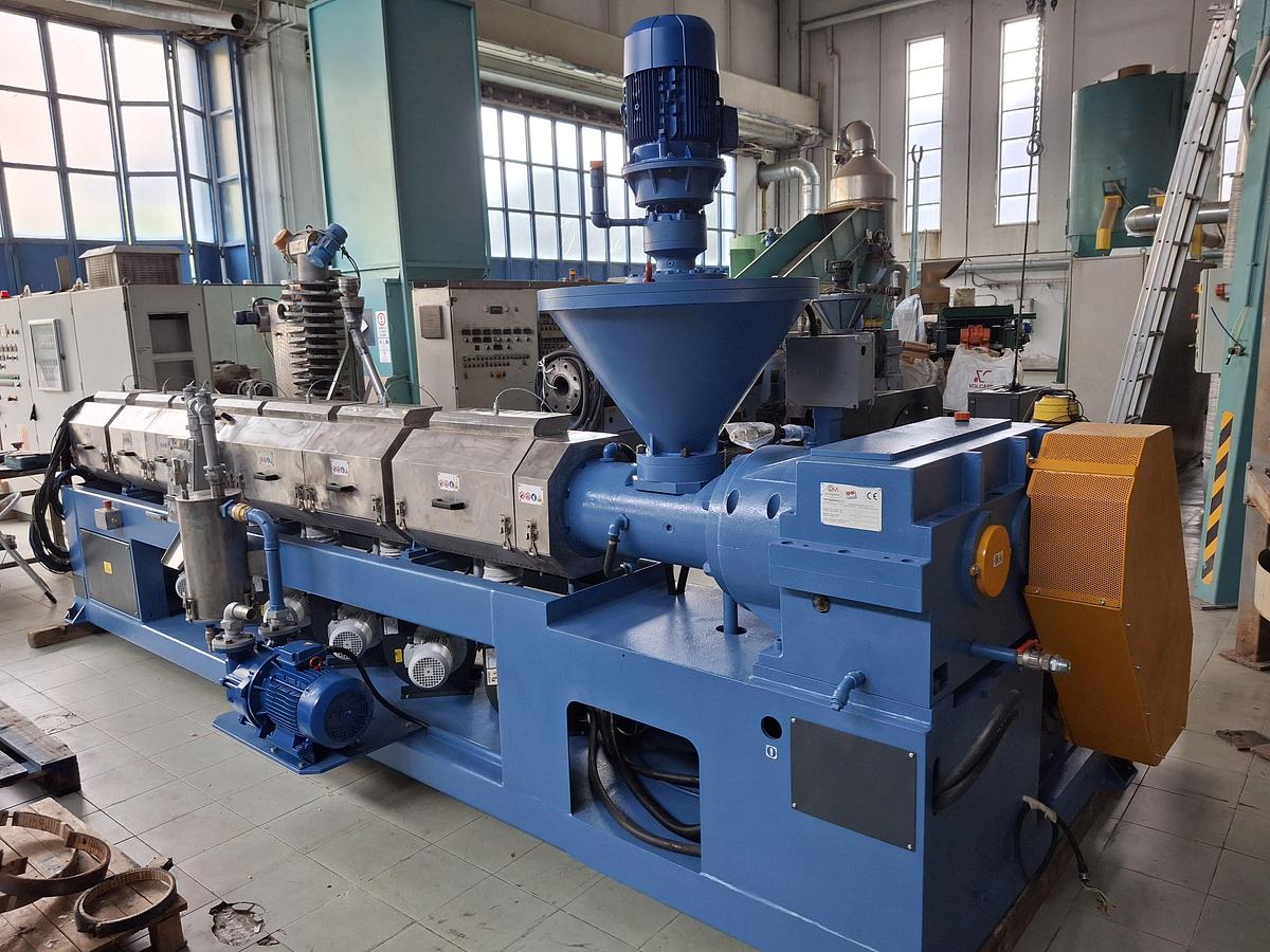 Refurbished extruder cdm prealpina,500 kg/h.+FIMIC ras400, pe,pp,pc,ps,abs , fully reconditioned,ready-to-go