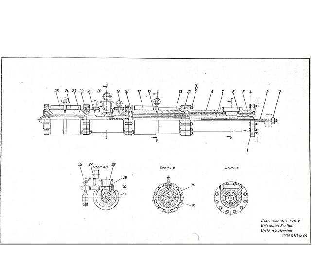 Used BATTENFELD 150 mm  PVC EVA EXTRUDER