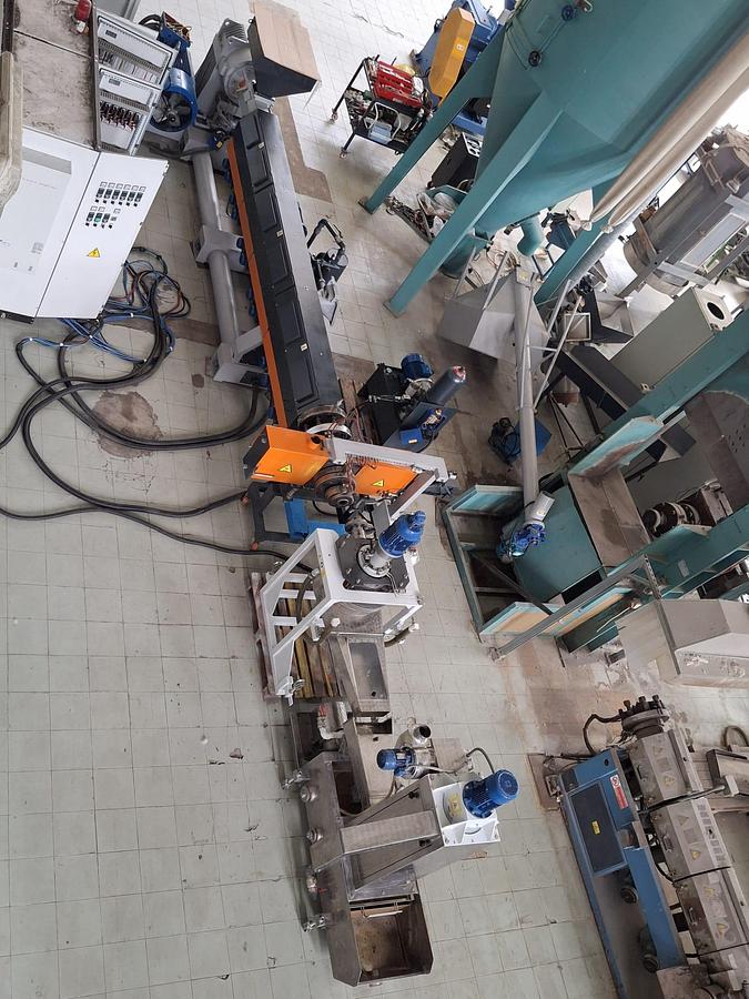 Refurbished extruder Tecnova 130 500-600 kg/h reconditioned, ready to go
