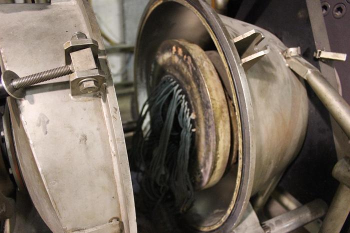 Used 2001 GAMMA MECCANICA 160 mm. extriuder for LDPE HDPE PP,..