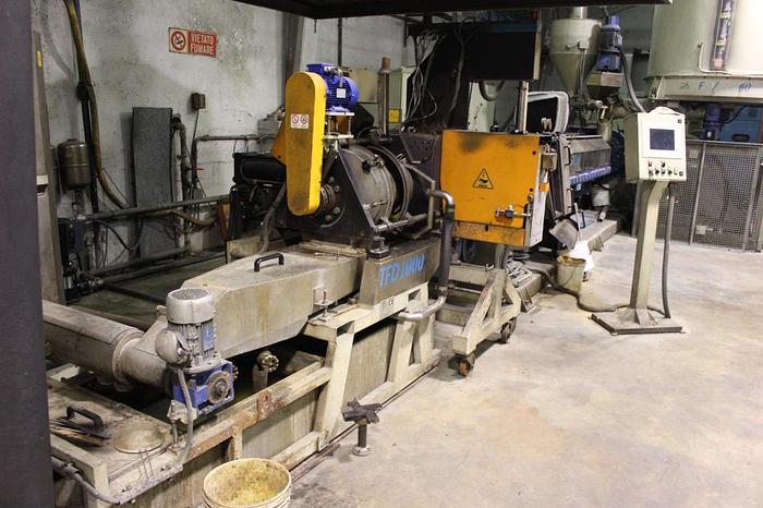 Used 2001 GAMMA MECCANICA 160 mm. extriuder for LDPE HDPE PP,..