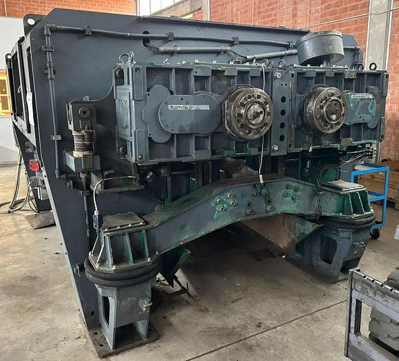 Refurbished VECOPLAN TWIN SHAFT SHREDDER 220 KW VNZ 3000 double-rotor shredder