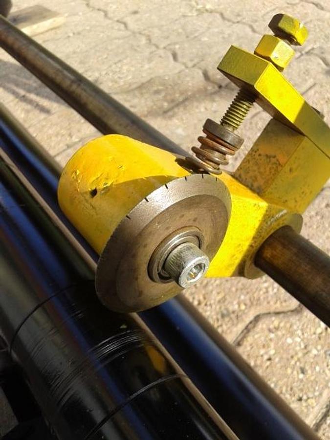 Refurbished used slit and seal unit, 1600 mm.hot air, ribbon seal