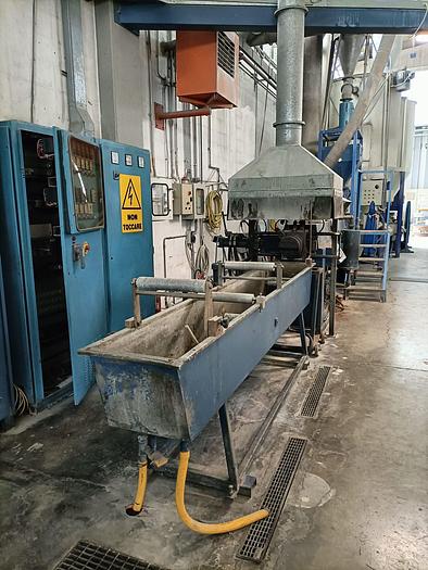 Used 2000 PREALPINA 85 mm. strand pelletizer