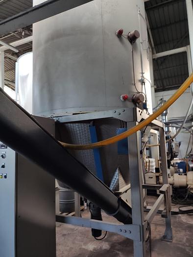 Refurbished 2006 TECNOVA USED PE PP EXTRUDER 105 mm.