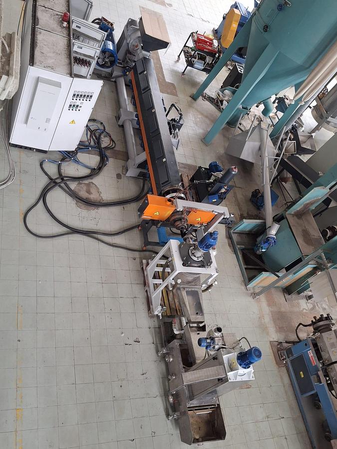 Refurbished extruder Tecnova 130 500-600 kg/h reconditioned, ready to go