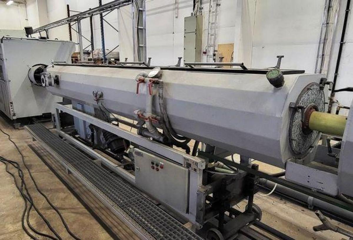 Used ROLLEPAAL TWIN SCREW PVC PIPES EXTRUSION LINE W2-125-22V