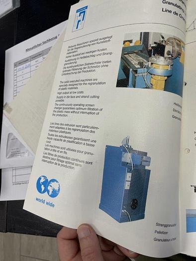 Used SINGLE SCREW EXTRUDER 60 mm 35 LD strand