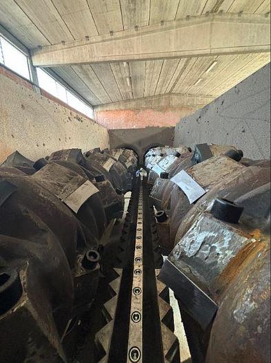 Refurbished VECOPLAN TWIN SHAFT SHREDDER 220 KW VNZ 3000 double-rotor shredder