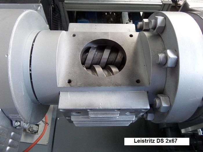 Used LEISTRITZ TWIN SCREW 2x 67 mm PVC