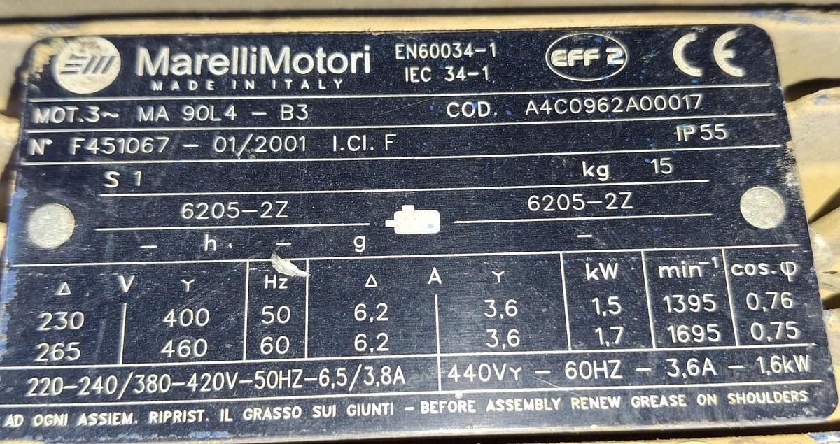 Used 2001 COSTARELLI Conveyor belts