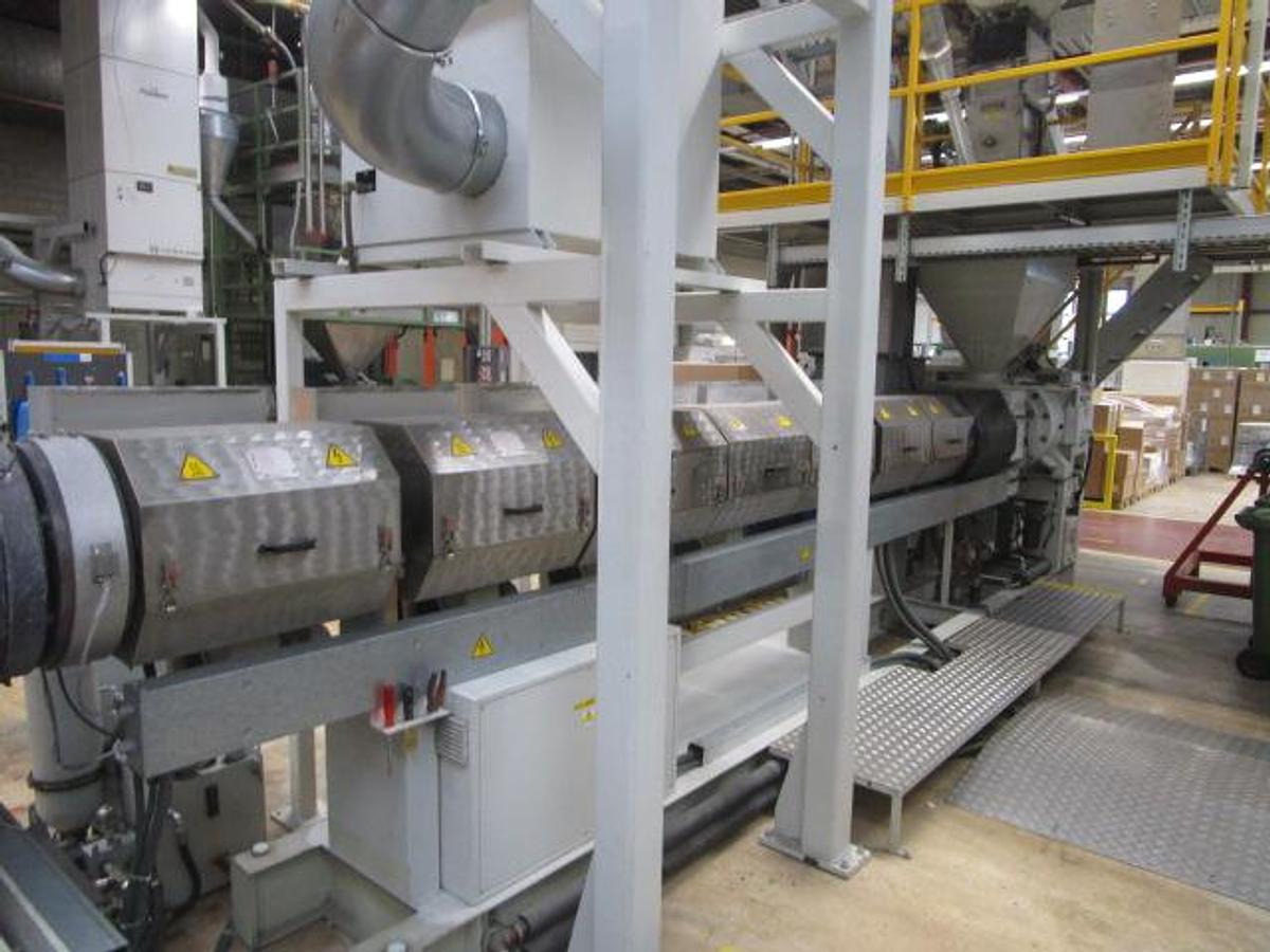 Used 2004 AMUT EZ 160 1200/1000 mm.single screw 1 Ton/h PS PP