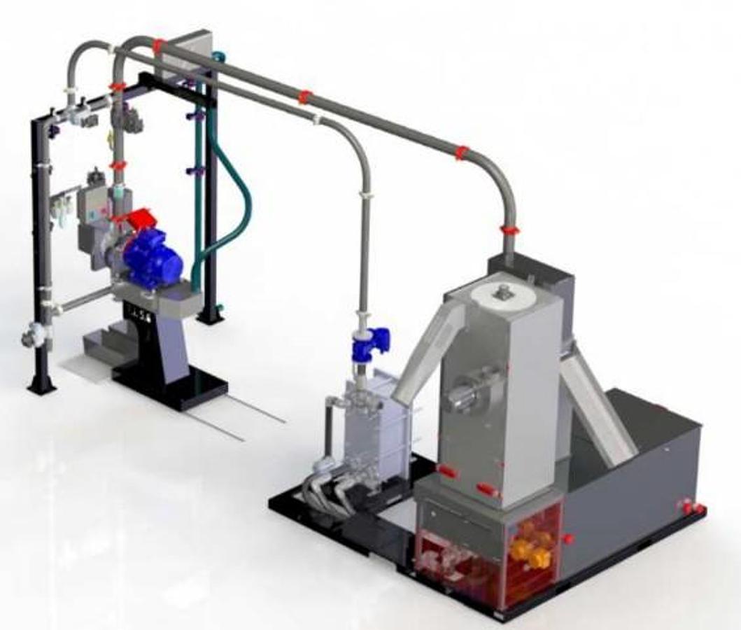 UNDERWATER PELLETIZER 1.400-1.700 kg/h for rigid+soft PP max MFI : 30