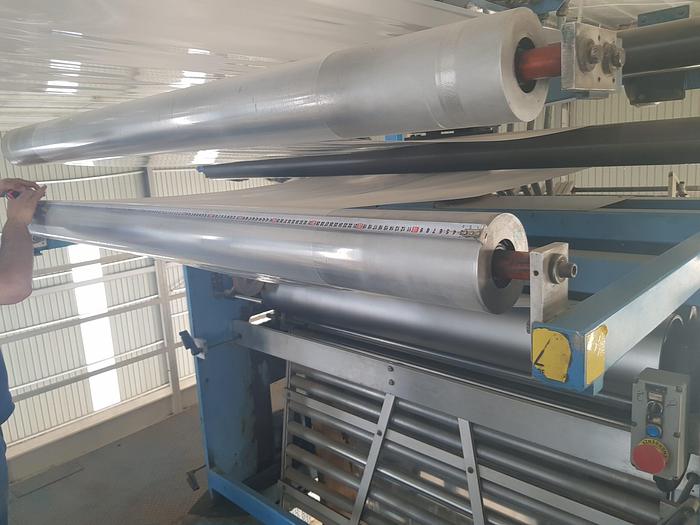 Used extruder for shrink LDPE+LLDPE+MDPE 1700 mm.wide 300 kg/h ready to go