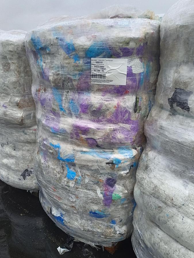 Used EUROPEAN PE Film colors bales