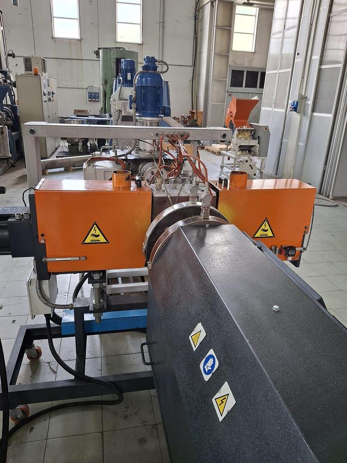Refurbished extruder Tecnova 130 500-600 kg/h reconditioned, ready to go