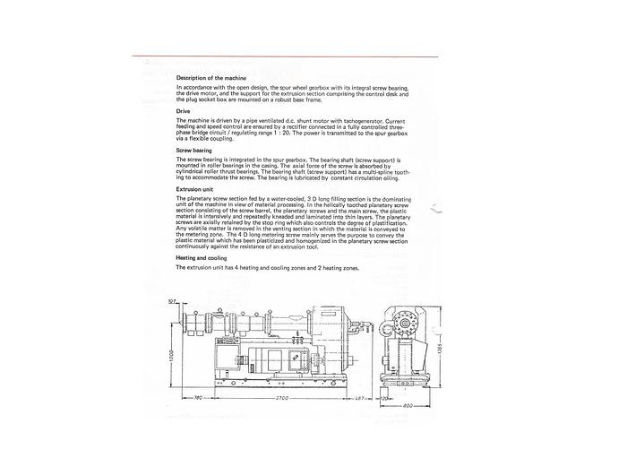 Used BATTENFELD 150 mm  PVC EVA EXTRUDER