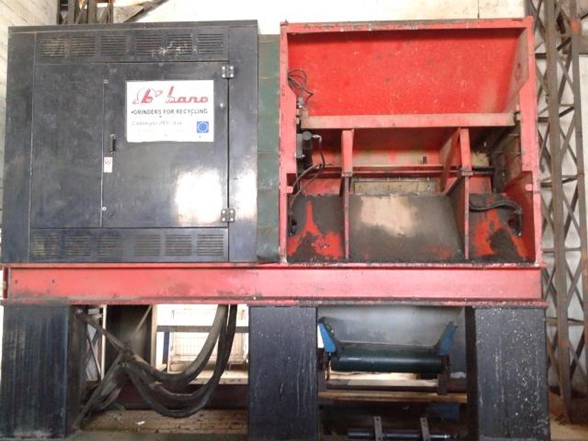 Refurbished BANO + GERMANPLAST RECONDITIONING SINGLE SHAFT SHREDDER 1800 mm.132 kw RECONDITIONED