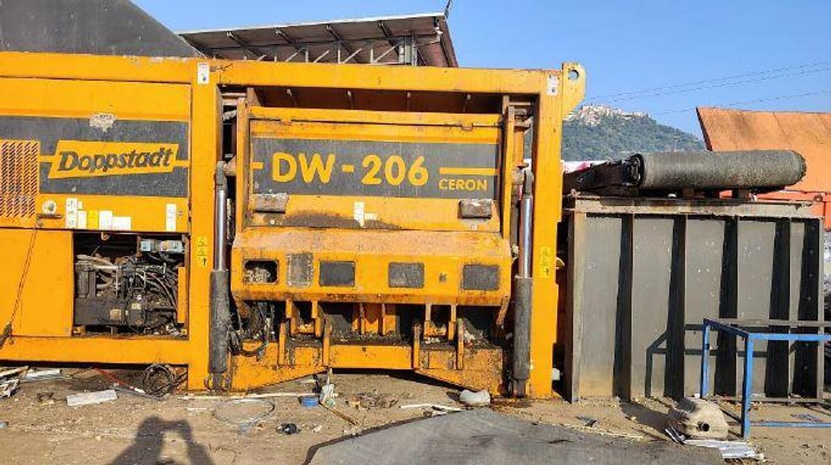 Used DOPPSTADT single shaft shredder DW 206 Ceron