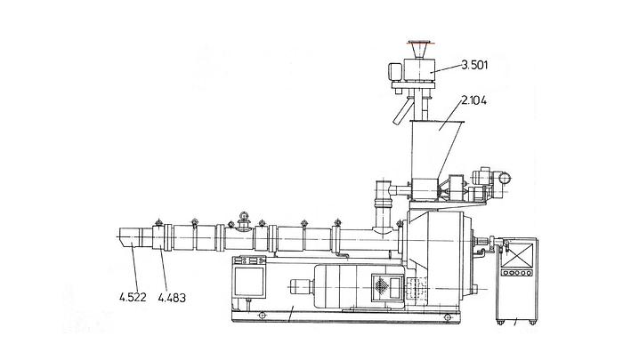 Used BATTENFELD 150 mm  PVC EVA EXTRUDER