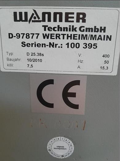 Used 2010 WANNER D25 38S