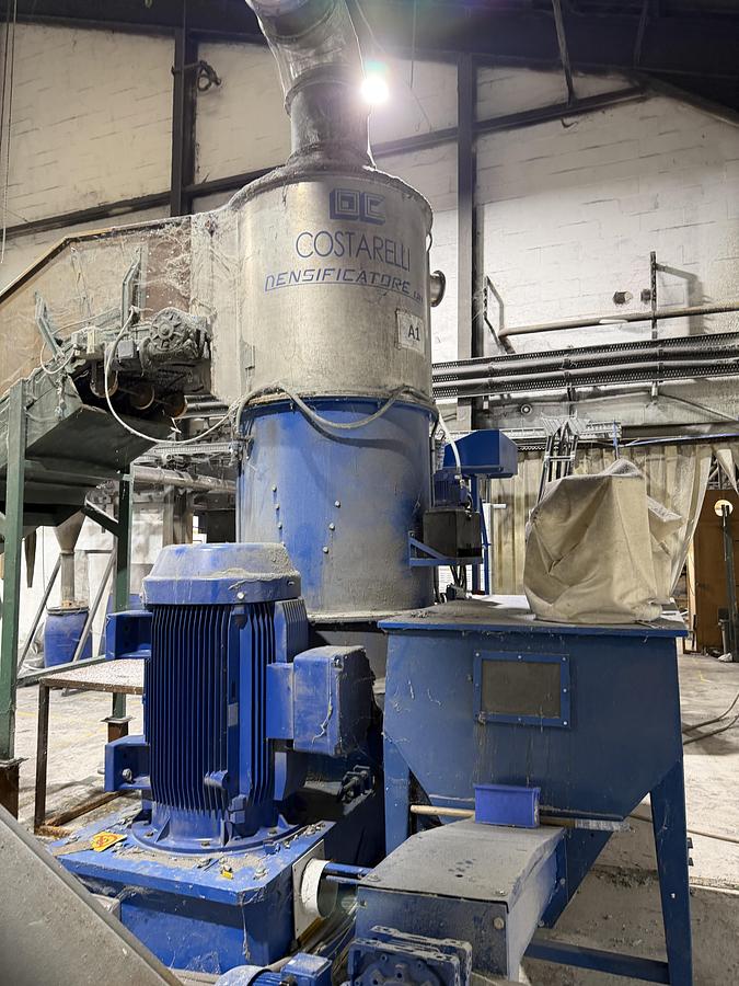 Used 2006 COSTARELLI 1300 mm agglomerator complete with loading belt and collection hopper