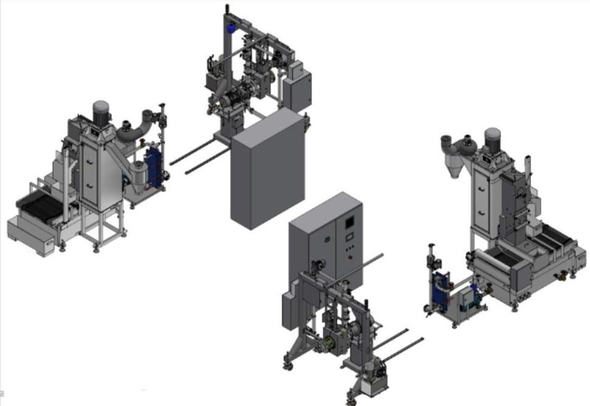 ITALIAN UNDERWATER PELLETIZER 1.400 kg/h rigid and soft PP max 30 MFI