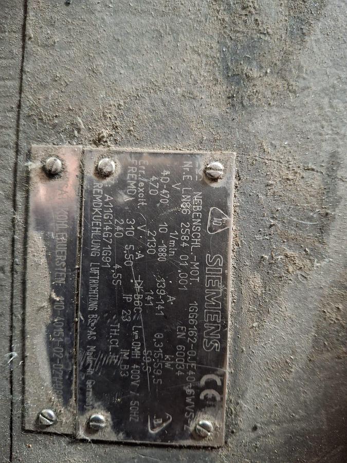 Refurbished extruder PRT 85 mm.35 L/D vented