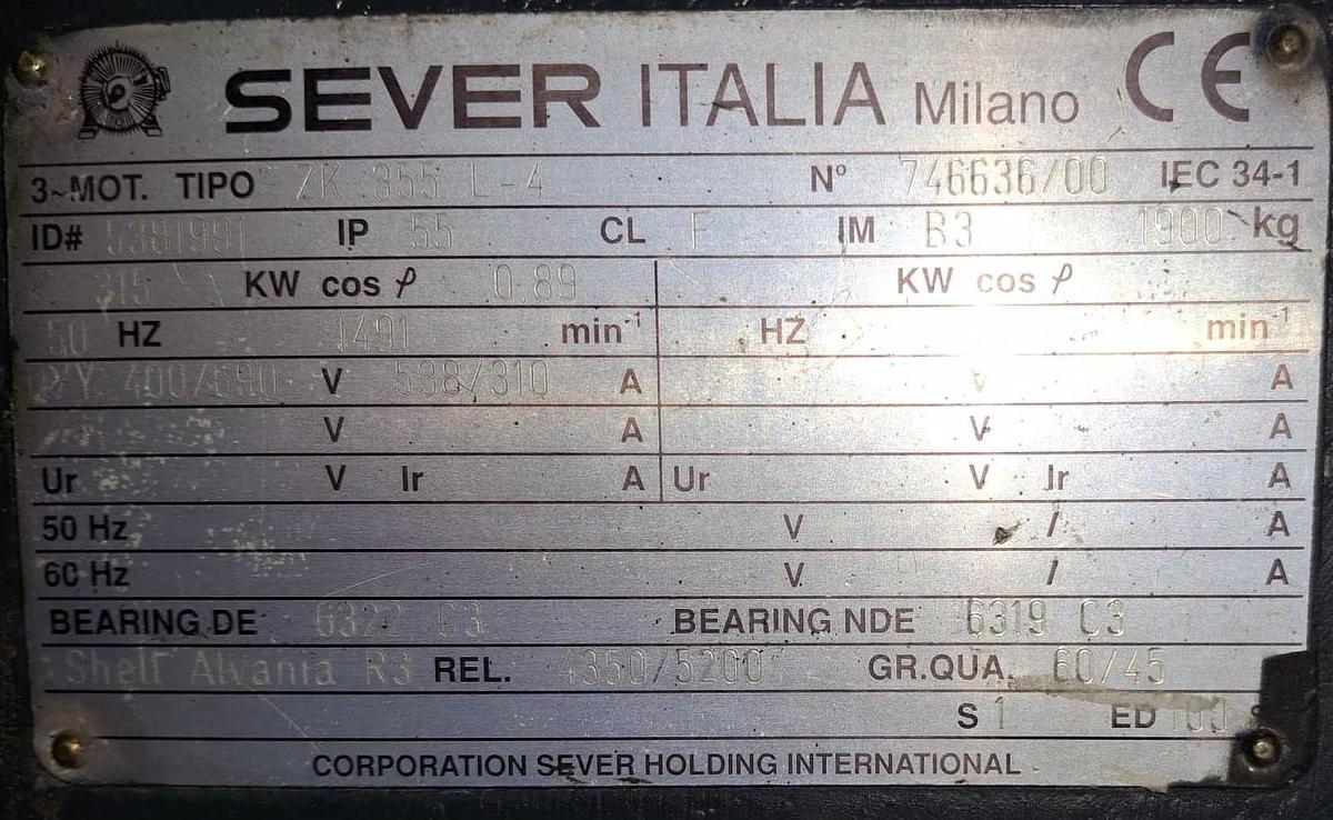 Refurbished extruder 160 mm. 50 LD 2x degassing with energy saving IR heaters