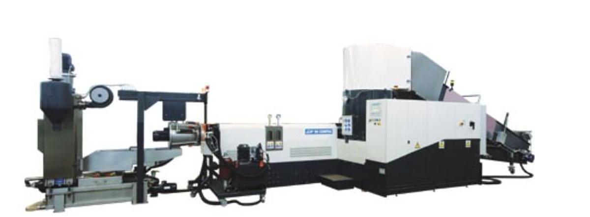 Refurbished 2015 GAMMA MECCANICA GM 125 COMPAC 800-900  kg/h PE PP PC PS ABS BIO