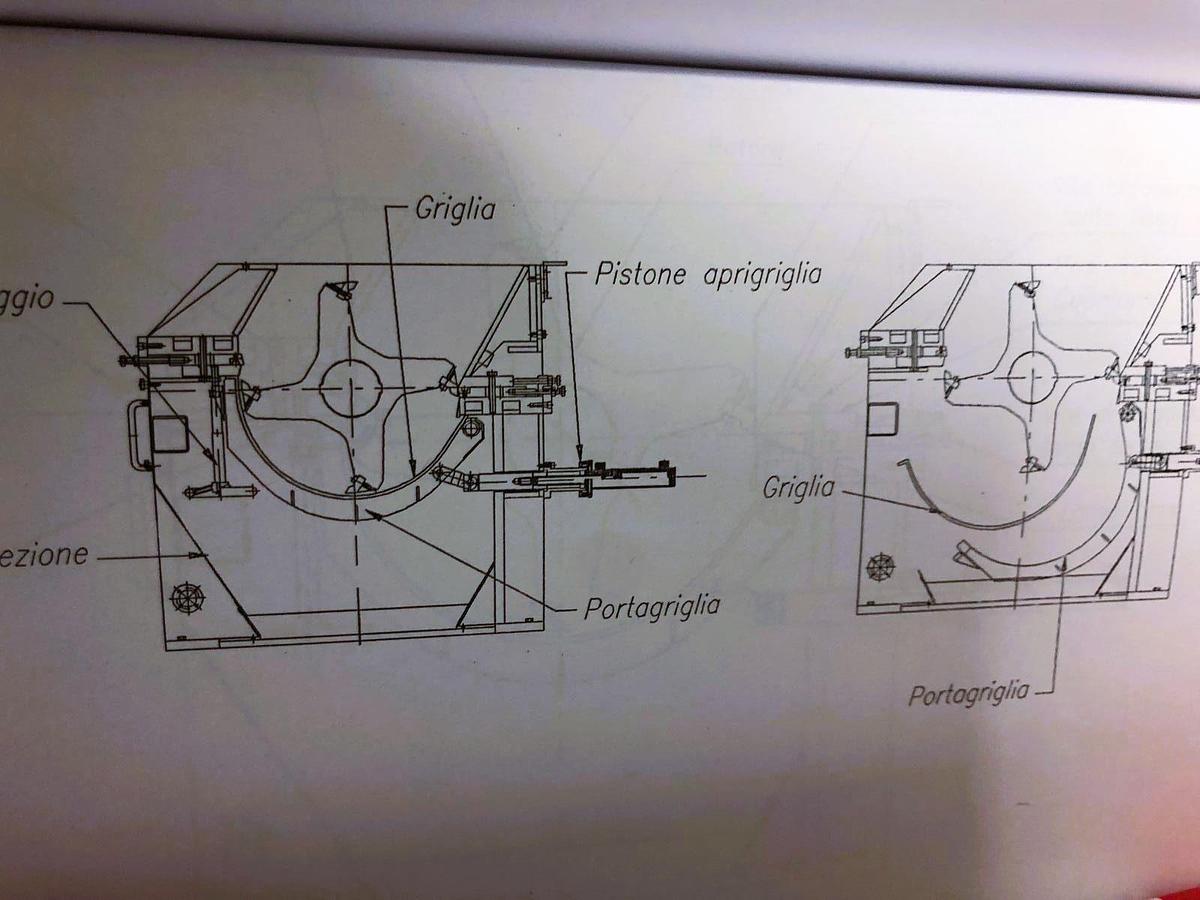Used MOLINARI GRANULATOR 1200 mm.75 kw STAGGERED CUT