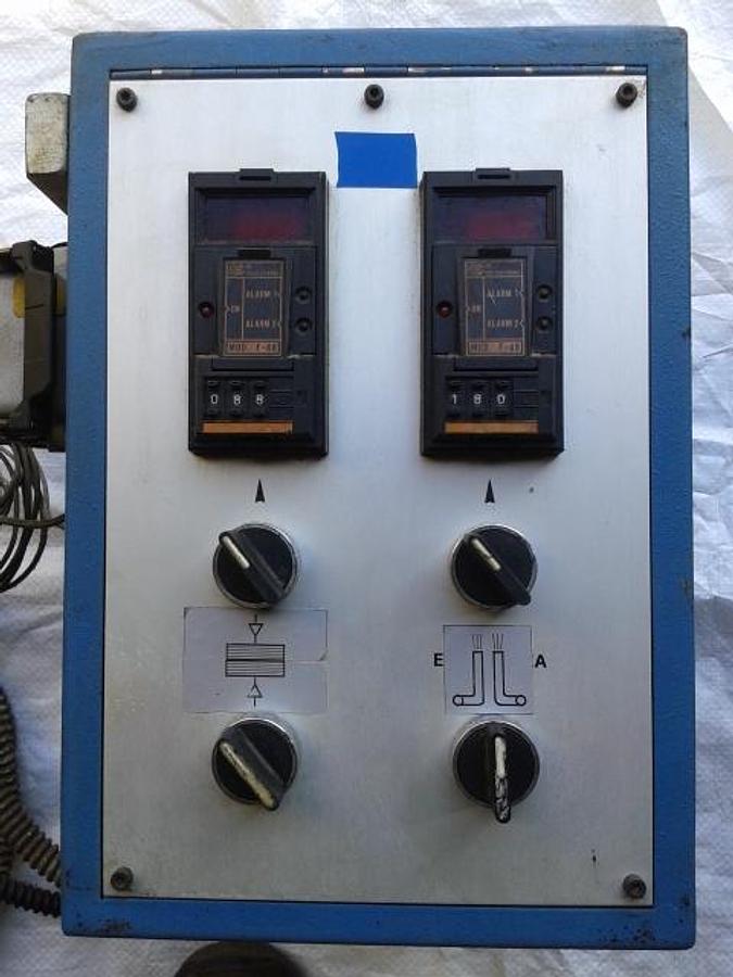 Refurbished used slit and seal unit, 1600 mm.hot air, ribbon seal