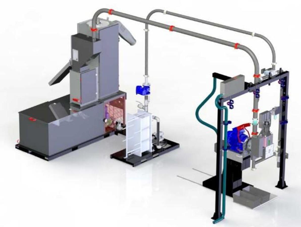 UNDERWATER PELLETIZER 1.400-1.700 kg/h for rigid+soft PP max MFI : 30