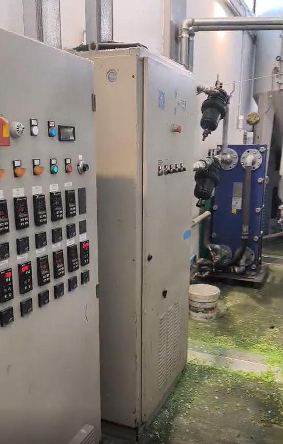 Used TECNOVA 90 mm. 37 L/D degassing+screenchanger+WR pelletizer