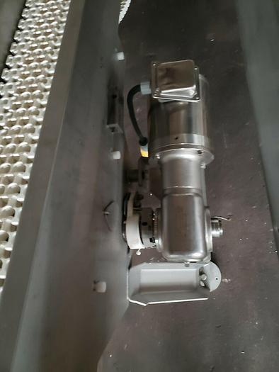 Used Stainless Steel 6" x 9' incline washdown Conveyor With Plastic Belt. 230/480v