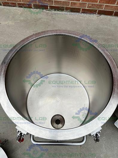 Used Ross  PVM 40 Stainless Steel Triple Shaft Mixer w/ Two 40 Gallon Tanks