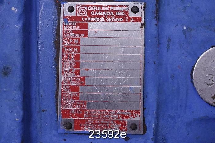 Used Goulds 3175 Power End,10X12X18, Stainless Steel Stuffing Box, 3175M #23592