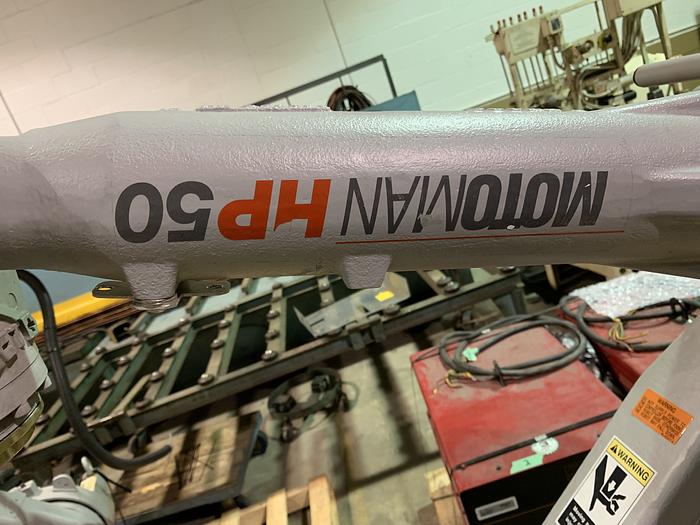 Used MOTOMAN UP50N (HP50) 50KG X 2046MM REACH 6 AXIS CNC ROBOT WITH NX100 CONTROL