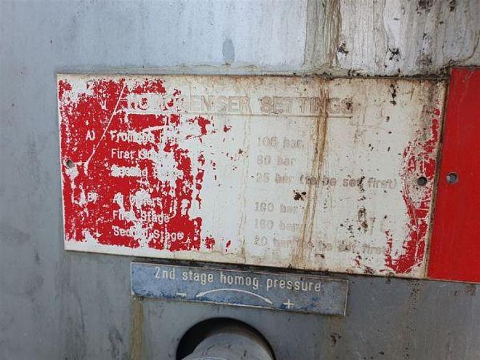 Used Tetra Pak SHL 40 Two Stage Homogeniser