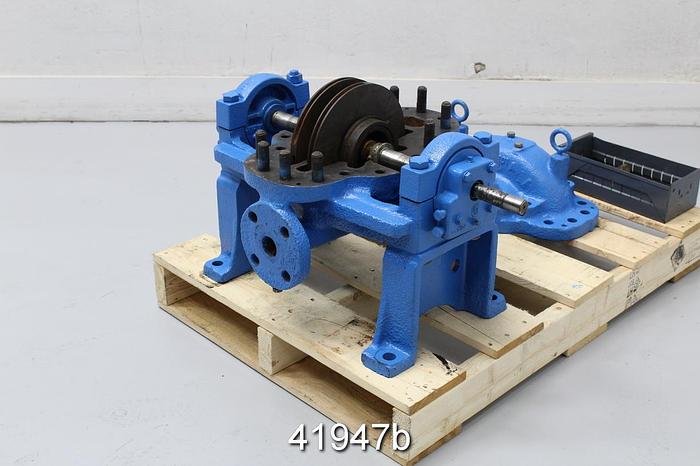 Used Goulds 3316 1.5x2x9 Split Case Pump, Two 4-Vane 9" Impellers #41947