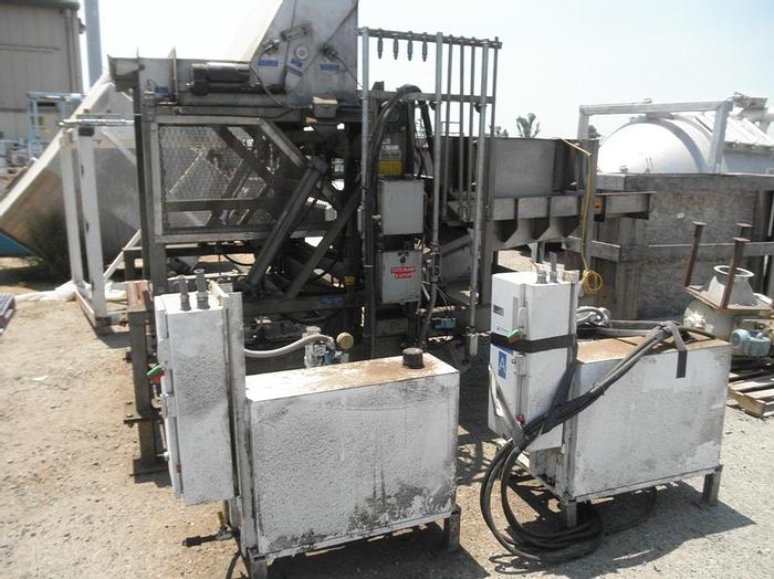 Used Dumper, Bin, Tote, FMC, S/st, Hydraulic, 800 lb (2) #S741235