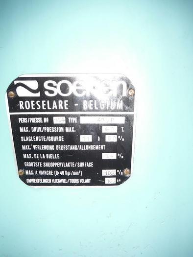 Gebraucht EXCENTERPERS SOENEN 40T