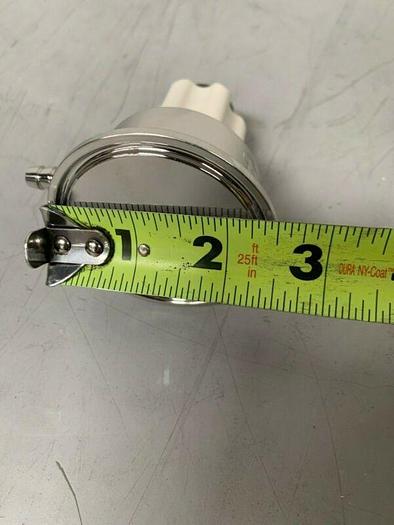 Used Stainless Steel Sample Valve w/ 1/4" Outlet & 2.5" Inlet