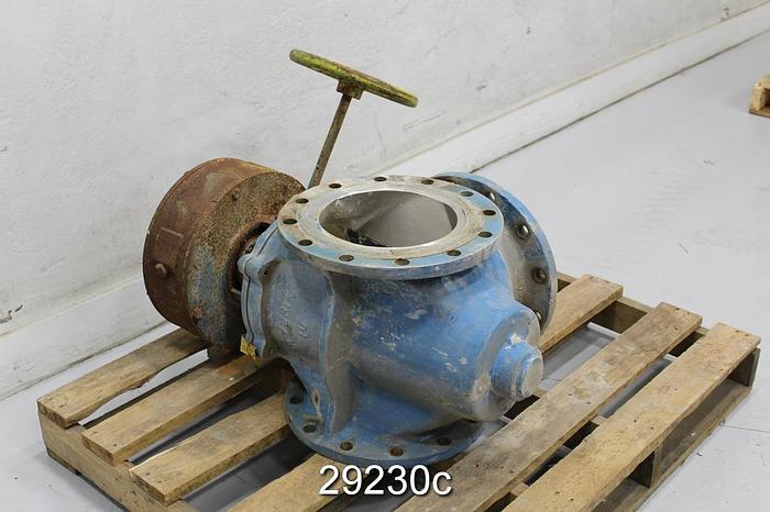 Used Dezurik 10" Hand Operated 3-Way Valve #29230