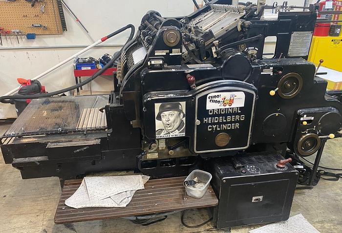 Used Heidelberg 20" x 28" Cylinder Die Cutter